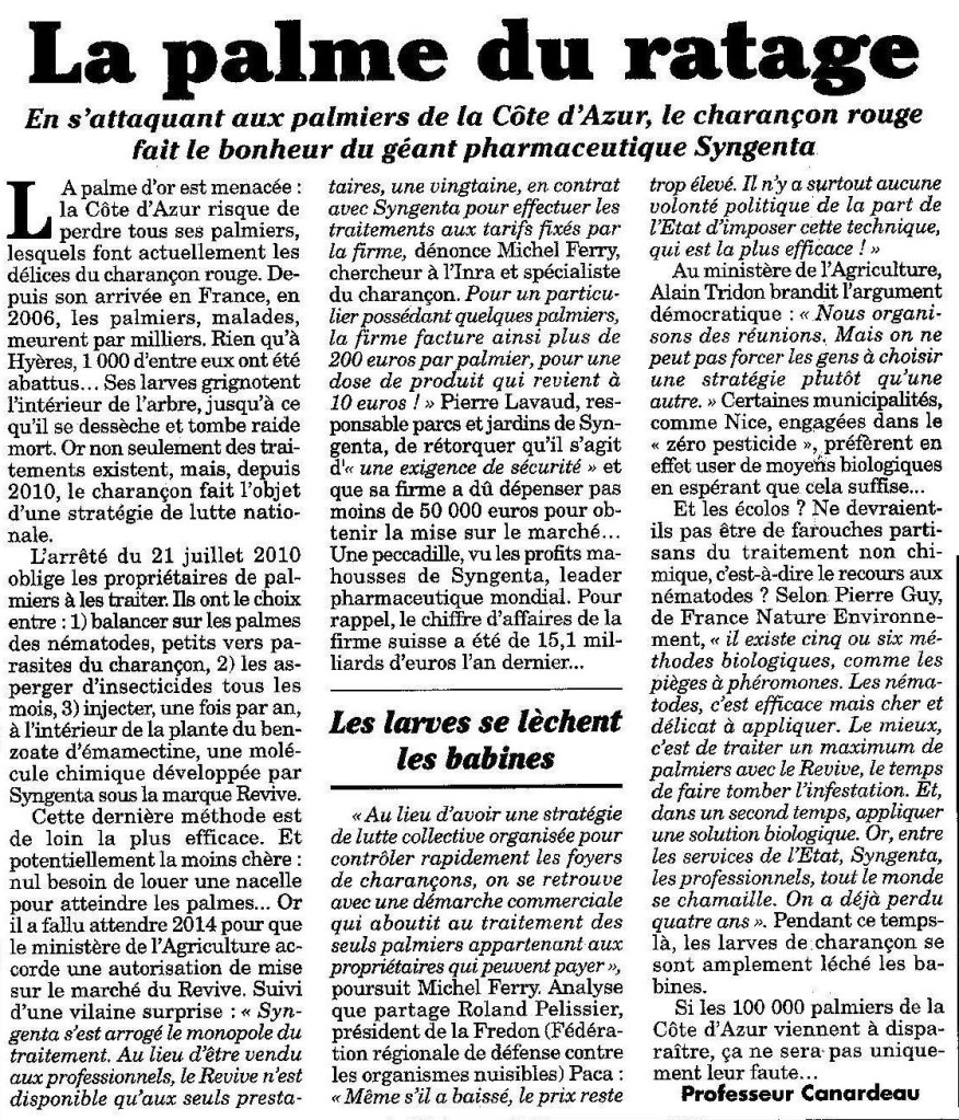 Article canard enchainé